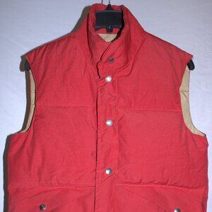 Vintage Don Gleason’s Goose Down Vest Mens XS Red 80/20 Down Feather Insulated